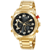 Relógio Dourado Masculino Mondaine Esportivo 2024EH01